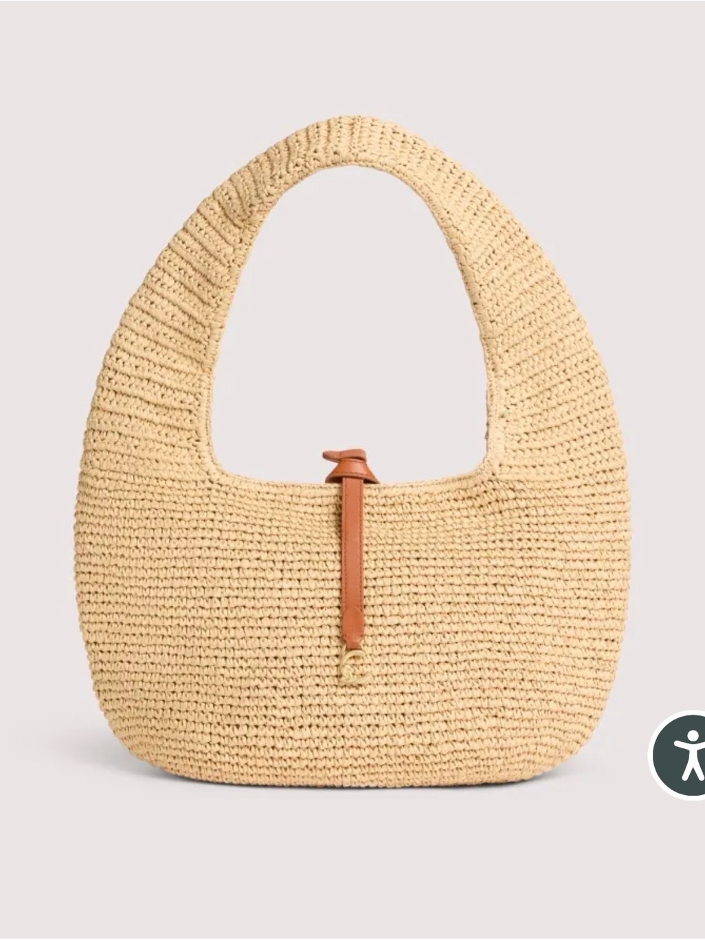 Coccinelle - Italian Brand Woven Hobo Shoulder Bag, Made In Italy